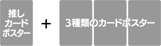 推しカードポスター＋3種のカードポスター